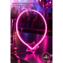Yenilig 5 Adet Pembe Neon Fosforlu Parti Kolyesi – Kırılarak Aktifleşen Işıklı Kolye, Pil Gerektirmez, 4-6 Saat Parlaklık, Neon Glow Necklace