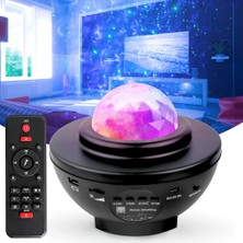 Ventus Gece Lambası, Evini Yıldızlarla Aydınlat, Sihirli Atmosfer ile Yıldızlı Geceler Projektör Bluetooth Hoparlör Ses Bombası