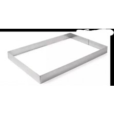Karadağ Metal Dikdörtgen Pasta Kalıbı H:7 cm 18X33 cm
