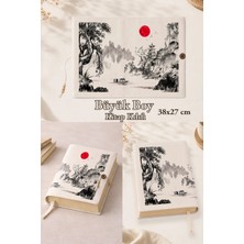 Renkli İzler Atölyesi Sakura Collection | 38X27 cm Büyük Boy Kitap Kılıfı | Rahle Boy Uyumlu