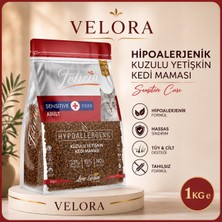 Velora Grup Felicia Sensitive Care Hypoallergenic Kuzulu Yetişkin Kedi Maması 1 kg - Hassas Sindirim ve Tüy Desteği