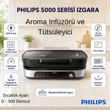Philips 5000 Serisi  2400W, Aroma Infüzörü ve Tütsüleyici Izgara,+ Izgara Harcı 500 gr Hediye