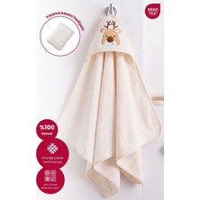 Bebekevi Kapüşonlu Bebek Banyo Havlusu %100 Pamuk Bebek Havlu Oeko-Tex®