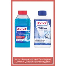 Domol Bulaşık Makinesi Temizleyicisi 250 ml ve Hijyenik Çamaşır Makinesi Temizleyici 250 ml