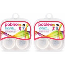 Poblex Silikon Kulak Tıkacı Çocuklar İçin Yüzme ve Ses Koruma Amaçlı Özel Tasarım