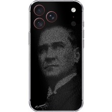 TechTree iPhone 18 Pro Max Uyumlu Gençliğe Hitabe Yazılı Atatürk Silüeti Baskılı Silikon Kılıf