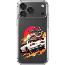 TechTree iPhone 18 Pro Uyumlu Gtr Güneş Ejderha Tasarımlı Baskılı Silikon Kılıf