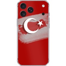 TechTree iPhone 18 Pro Max Uyumlu Türkiye Harita Detaylı Türk Bayrağı Baskılı Silikon Kılıf