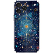 TechTree iPhone 18 Pro Uyumlu Yıldız Atlası Kozmik Rehber Baskılı Silikon Kılıf