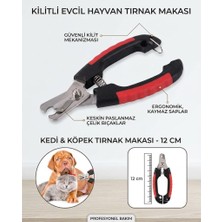 Neler Geldi Neler Kilitli Evcil Hayvan Tırnak Makası - Kedi ve Yavru Köpek Tırnak Kesim Makası Paslanmaz Çelik 12 cm