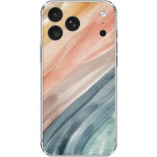 TechTree iPhone 18 Pro Uyumlu Modern Renk Paleti Baskılı Silikon Kılıf