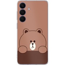TechTree Galaxy 26 Fe Uyumlu Kahverengi Ayı Tasarımlı Baskılı Silikon Kılıf