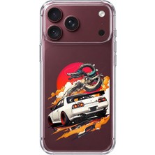 TechTree iPhone 18 Pro Max Uyumlu Gtr Güneş Ejderha Tasarımlı Baskılı Silikon Kılıf