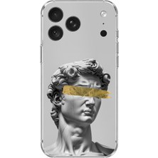 TechTree iPhone 18 Pro Uyumlu Modern Hellenistik Davut Baskılı Silikon Kılıf