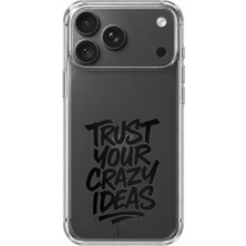 TechTree iPhone 18 Pro Uyumlu Crazy Trust Baskılı Silikon Kılıf