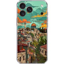TechTree iPhone 18 Pro Max Uyumlu Özgür Filistin ve Kubbetüs Sahra Baskılı Silikon Kılıf