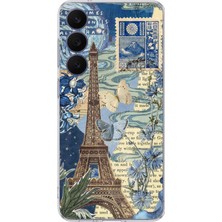 TechTree Galaxy 26 Fe Uyumlu Paris ve Eyfel Kulesi Baskılı Silikon Kılıf