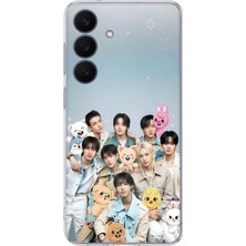 TechTree Galaxy 26 Fe Uyumlu Tray Kids K-Pop Grubu ve Skzoo Temalı Baskılı Silikon Kılıf