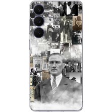 TechTree Galaxy 26 Fe Uyumlu Mustafa Kemal Atatürk Kolaj Baskılı Silikon Kılıf