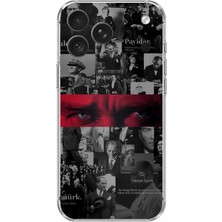 TechTree iPhone 18 Pro Uyumlu Atatürk Gözler Tasarım Baskılı Silikon Kılıf