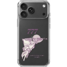 TechTree iPhone 18 Pro Uyumlu 777 Melek Tasarımlı Baskılı Silikon Kılıf