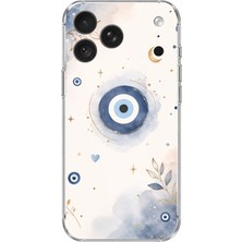 TechTree iPhone 18 Pro Uyumlu Şans Getiren Nazar Tasarımı Baskılı Silikon Kılıf