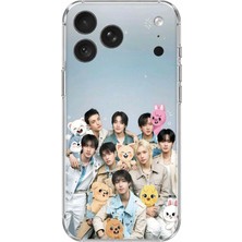 TechTree iPhone 18 Pro Uyumlu Tray Kids K-Pop Grubu ve Skzoo Temalı Baskılı Silikon Kılıf