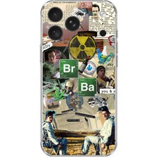 TechTree iPhone 18 Pro Uyumlu Breaking Bad Kolaj Baskılı Silikon Kılıf