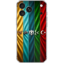 TechTree iPhone 18 Pro Uyumlu Tarihi Türk Devletleri Bayrakları Baskılı Silikon Kılıf