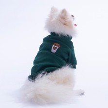 Pawstar Haki Coffee Vienna Rib Sweat Esnek Kedi Köpek Sweat- Kedi Köpek Kıyafeti