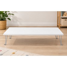 Ratemo Mobilya Montessori Yer Masası 90X48 cm Katlanabilir Çocuk Aktivite ve Oyun Masası Alçak Çalışma Masası