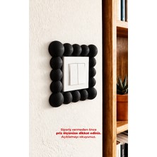 To Design Lab Balon, Yuvarlak Kabartmalı 8,5x8,5 cm Priz Süsü - Ölçünüzü Kontrol Ediniz.