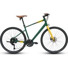 Carraro Sportive 328 Hd Fren 27 Vites 28 Jant Şehir Bisikleti Mat Koyu Yeşil Sarı 48 Kadro