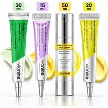 Vionine 4’lü Retinol & Retinal Cilt Bakım Seti - Retinol Serum + Retinal Krem + Göz Kremi + Madeca