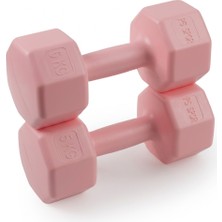 PS Spor 2 Adet 5 kg Pembe Dambıl Seti – 10 kg Toplam Ağırlık, Fitness ve Güç Antrenmanı