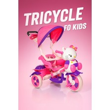 Babyhope Itmeli Bisiklet Ketty Tenteli 3 Teker Pembe