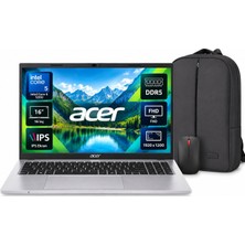 Acer Aspire Go Intel Core 5 120U 16GB 512GB SSD Windows 11 Pro 16" Bilgisayar NX.JT2EY.002-SM + Shopimode Çanta & Mouse