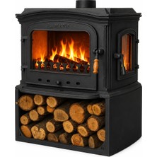 Firestove  FRS-032YKST Altara 3 Camlı Yandan Kapaklı Odun Hazneli Pik Döküm Şömine Soba
