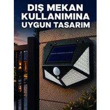 Bezos Güneş Enerjisi ile Şarj Olan Hareket Sensörlü 3 Modlu LED Dış Mekan Duvar Aydınlatması