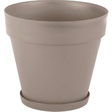 Serinova Serinova Yalı Tabaklı Dekoratif Saksı 1,7 L - Mocha