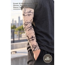 Yenilig 20 Adet Giyilebilir Kol Dövmesi – Esnek 3D Baskılı Kol ve Bacak Dövme, Giyilebilir Dövme, Sleeve Tattoo, Arm Tattoo