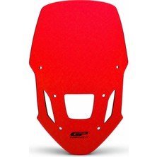 GP Kompozit Honda Africa Twin CRF1100L 2025-2026 Uyumlu Ön Cam Kırmızı - 48 cm