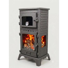 Firestove  FRS-054   Majör Lüx Döküm Soba 3 Camlı Şömine Soba