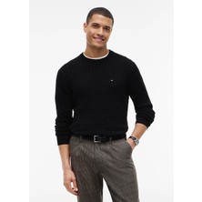 Tommy Hilfiger Erkek Classic Cable Crew Kazak