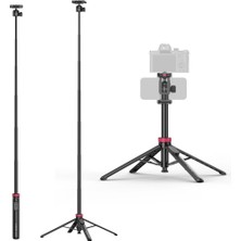 Ulanzi MT-44B 150CM 2 In 1 Otomatik Açılan 4 Ayaklı Selfie Monopod Tripod Siyah - S056
