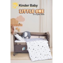 Little One 5'li Oyun Parkı Beşik Uyku Seti, Gri