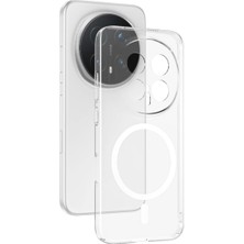 Constraın Honor Magic 8 Pro Için Lumza Form Sararmaz Kamera Korumalı Magsafe Ile Uyumlu Şeffaf Telefon Kılıfı Arka Kapak