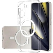 Xiaomi Poco X7 Pro Için Sararmaz Kamera Boşluğu Tam Açık Mika Sert Parlak Şeffaf Magsafe Ile Uyumlu Telefon Kılıfı Arka Kapak - Şeffaf