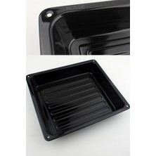 Emaye Fırın Kabı Fırın Tepsisi Derin Mini Fırın Uyumlu 30 * 27CM