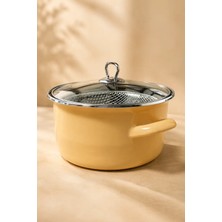 PR Home Sarı Emaye Kızartma Tenceresi 22 cm